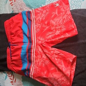 Spyder swim trunks XL Red blue 18/20